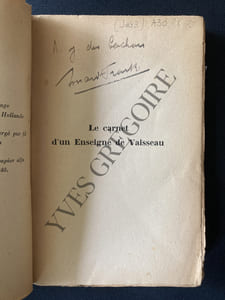 LE CARNET D'UN ENSEIGNE DE VAISSEAU
