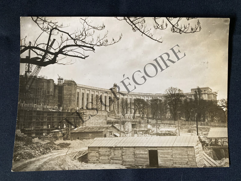PHOTOGRAPHIE EXPOSITION PARIS 1937-AMENAGEMENTS DU TROCADERO. 