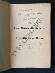 LES HOTES DE SYLVIE-JODELLE ET SA MUSE