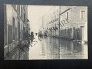 INONDATION DU QUARTIER DE JAVEL-PARIS 1910-CARTE POSTALE. 