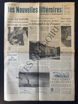 LES NOUVELLES LITTERAIRES-N°1494-19 AVRIL 1956. undefined