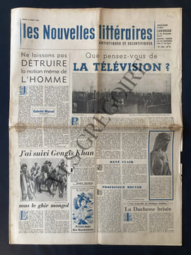 LES NOUVELLES LITTERAIRES-N°1562-8 AOUT 1957. undefined
