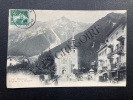 CHAMONIX-L'EGLISE ET LE BREVENT-CARTE POSTALE. 