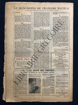 L'EXPRESS-N°499-4 JANVIER 1961-SPECIAL REFERENDUM. undefined