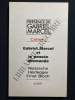GABRIEL MARCEL ET LA PENSEE ALLEMANDE-NIETZSCHE HEIDEGGER ERNST BLOCH. 