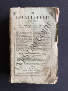 ENCYCLOPEDIE MODERNE OU BIBLIOTHEQUE UNIVERSELLE DE TOUTES LES CONNAISSANCES HUMAINES TOME 13. COLLECTIF