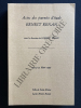 ACTES DES JOURNEES D'ETUDE ERNEST RENAN 13-14-15 MARS 1992. ROBERT URIAC (SOUS LA DIRECTION DE)