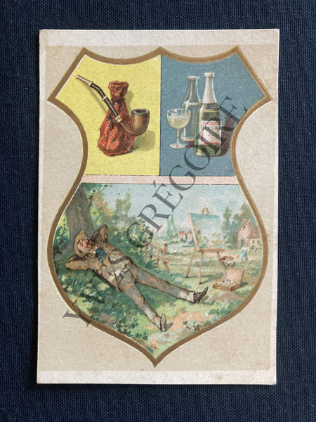ABSINTHE ET TABAC-IMAGE "EAU DES CARMES BOYER". 