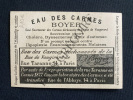 ABSINTHE ET TABAC-IMAGE "EAU DES CARMES BOYER". 