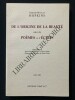 DE L'ORIGINE DE LA BEAUTE suivi de POEMES et d'ECRITS. GERARD MANLEY HOPKINS