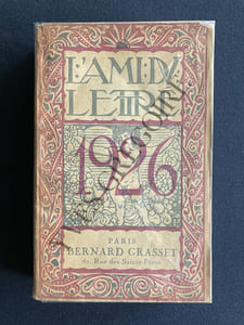 L'AMI DU LETTRE ANNEE LITTERAIRE ET ARTISTIQUE POUR 1926
