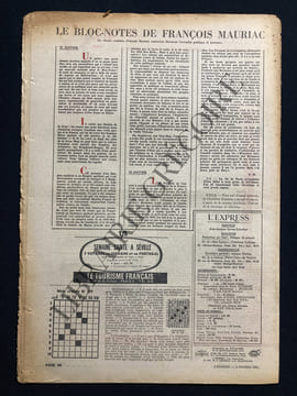 L'EXPRESS-N°503-2 FEVRIER 1961-MAURICE THOREZ. undefined