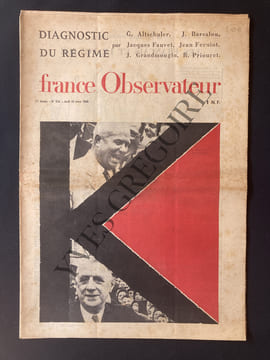 FRANCE OBSERVATEUR-N°516-24 MARS 1960. undefined