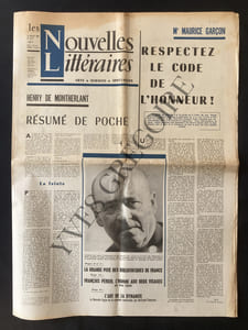 LES NOUVELLES LITTERAIRES-N°1976-15 JUILLET 1965