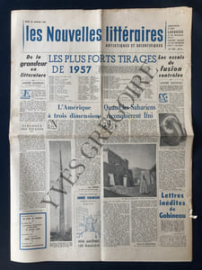LES NOUVELLES LITTERAIRES-N°1587-30 JANVIER 1958