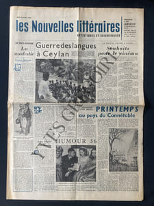LES NOUVELLES LITTERAIRES-N°1495-26 AVRIL 1956