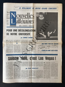 LES NOUVELLES LITTERAIRES-N°2011-17 MARS 1966. undefined