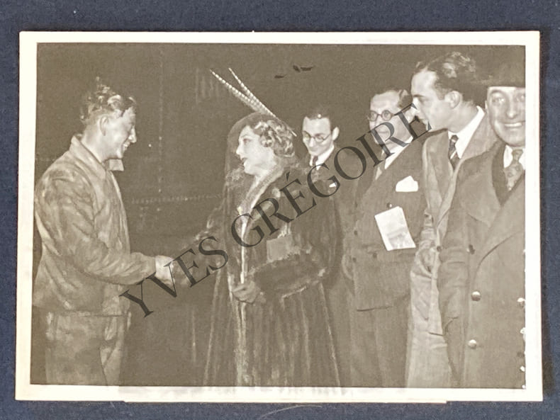MARY PICKFORD A PARIS-PHOTOGRAPHIE. 