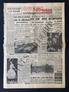 OUEST FRANCE-JEUDI 22 NOVEMBRE 1956