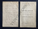 LETTRE DE MARA RUCKI-CATALOGUE GALERIE SAINT PLACIDE-1956. 
