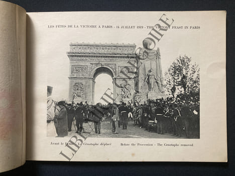 PLAQUETTE "FETES DE LA VICTOIRE 14 JUILLET 1919". undefined