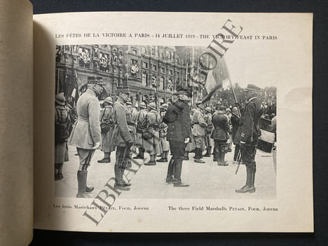 PLAQUETTE "FETES DE LA VICTOIRE 14 JUILLET 1919". undefined