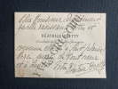 COURRIER CARTE DE VISITE BEATRICE BRETTY A ANDRE DIGNIMONT. BEATRICE BRETTY