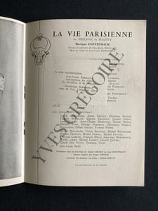 LA VIE PARISIENNE-OFFENBACH-PROGRAMME THEATRE DE L'ODEON