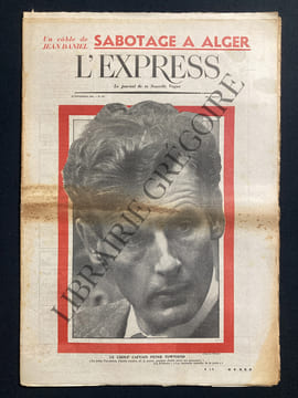 L'EXPRESS-N°387-13 NOVEMBRE 1958. undefined