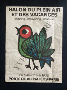 AFFICHE SALON DU PLEIN AIR ET DES VACANCES-20 AVRIL-1 MAI 1968,PAR AUDIAS ET TALAMONI