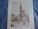 HELIOGRAVURE DE ESTADIEU 20ème STRASBOURG DRAPEAU FRANCAIS. 