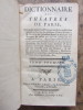 Dictionnaire des Théâtres de Paris, 7 tomes (complet), 1756. 