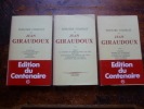Théâtre complet en 3 tomes. Jean Giraudoux