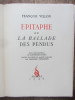 Epitaphe ou la ballade des pendus.. François Villon / Raymond Pagès