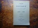 Cours de physique : Optique. 4ème édition. Jules Lemoine; Joseph Guyot