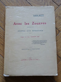 Avec les zouaves, journal d'un mitrailleur. Préface de Jean Norton Cru
