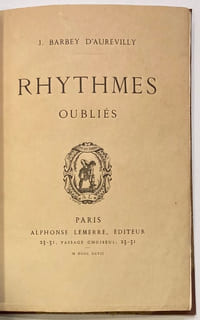 Rhythmes oubliés.