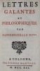 Lettres galantes et philosophiques.... (REMOND DE SAINT-MARC. Toussaint de).