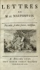 Lettres de Monsieur de Maupertuis.. MAUPERTUIS. Pierre-Louis-Moreau de.  