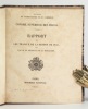 Conseil Supérieur des Haras. Rapport sur les travaux de la session de 1850. . LA MORICIÈRE. Général de.  