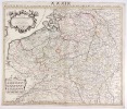 Carte des Pays-Bas Catholiques.  Dressée sur un grand nombre de Cartes particulières faites sur les lieux où les limites sont exactement marquées ...