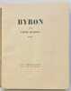 Byron.  . MAUROIS. André. 