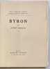 Byron.  . MAUROIS. André. 