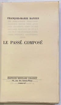 Le Passé composé.