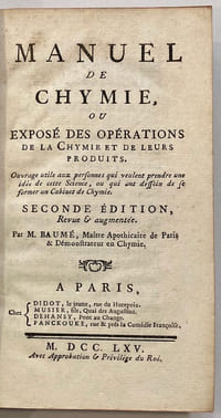 Manuel de Chymie, ou Exposé des opérations de la chymie et de leurs produits...
