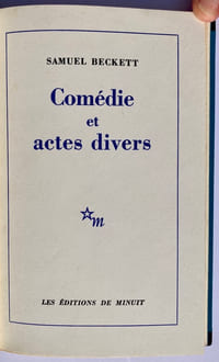 Comédie et actes divers.