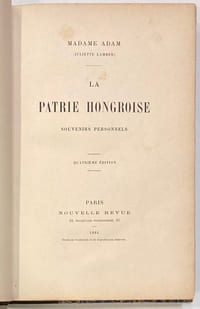 La patrie hongroise - Souvenirs personnels.