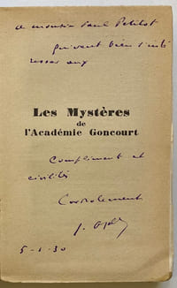 Les mystères de l’Académie Goncourt.