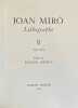 Joan Miro lithographe II. 1953-1963.. MIRO. Joan. 