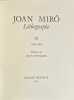 Joan Miro lithographe III. 1964-1969.. MIRO. Joan. 